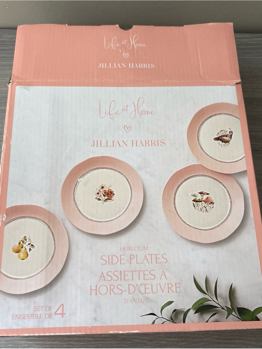 Heirloom Pink Side Plates - Set of 3